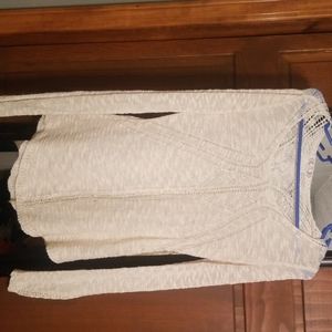 Cream long sleeve top. No stains.